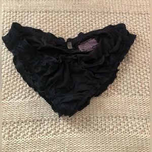 Victoria’s Secret Black Ruffle Cheeky Bikini Bottom